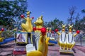 Side show of kangaroo funfair ride, Chennai, India. Jan 29 2017