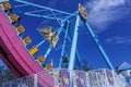 Side show of viking funfair ride, Chennai, India. Jan 29 2017 Royalty Free Stock Photo