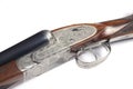 Side-by-side double-barreled spanish hunting shotgun