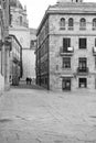 Side Street in Salamanca leading to La Clerecia