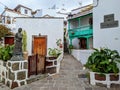 Side streets in picturesque village of Tejeda on Gran Canaria in Spain