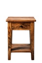 Side table isolated white background, AI generated Royalty Free Stock Photo
