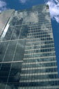 Side of tall glass office building Royalty Free Stock Photo