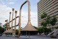Side of the Trumpet Jairo Varela, Cali, Colombia Royalty Free Stock Photo