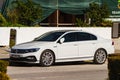 Side, Turkey -January 23, 2023: white Fiat Egea