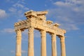 SIDE, TURKEY - JULY 5, 2019: View on the Temple of Apollo