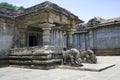 Side view of Adinataha Basadi, Basadi Halli jain temple complex, Karnataka. Notice the Elephant balustrades at the entrance.