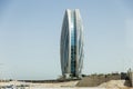 Side View of Aldar Headquarters Building at Abu Dhabi, UAE
