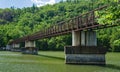 An Side View of an Appalachian Trail Footbridge Royalty Free Stock Photo