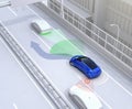 Side view assist system avoid car accident when changing lane