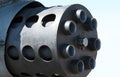 Side view of an Avenger 30 mm cannon Royalty Free Stock Photo