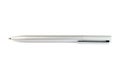Side view of a ballpoint pen, isolated on a white background Royalty Free Stock Photo