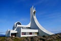 Impressive futuristic church design in Stykkisholmur, Iceland