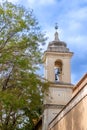 Side View with the Bell Tower of the Basilica of San Clemente in the Center of Rome Royalty Free Stock Photo