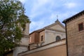 Side View with the Bell Tower of the Basilica of San Clemente in the Center of Rome Royalty Free Stock Photo