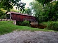 Side view Benetka Road Covered Bridge Royalty Free Stock Photo