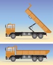 Side view of Big Dump truck