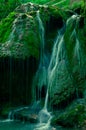 Side view of the Bigar waterfall Royalty Free Stock Photo