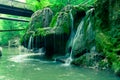 Side view of the Bigar waterfall Royalty Free Stock Photo