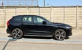 Side view of black Volvo XC60