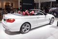 Side view of BMW 420i Convertible on display Royalty Free Stock Photo