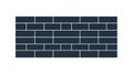 Side View Brick Wall Section: Durable Construction Material, vector design Generative AI Royalty Free Stock Photo
