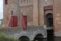 Side View Bridge At The Muiderslot Castle At Muiden The Netherlands 31-8-2021