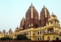 Side view of the building of a Hindu temple Birla Mandir from the adjacent park, Delhi, India Royalty Free Stock Photo