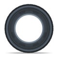 Side view car tire vector icon