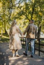 Side view of carefree mature couple Royalty Free Stock Photo