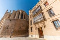 side view of Cathedral carrer del palau and carrer del mirador junction from museu diocesano.