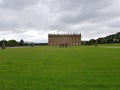 Side View of Chatsworth House in Derbyshire England United Kingdom