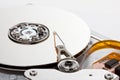 Side view of chrome hard drive Royalty Free Stock Photo