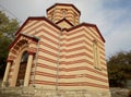 Side view of the church of St. Nicholas in village Drajinac, Serbia Royalty Free Stock Photo