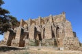 Side View of Church of St. Peter and Paul aka Bugday Mosque with a Ottoman Tomb in Famagusta,Cyprus