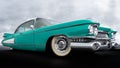 Side view of a classic american car from the fifties Royalty Free Stock Photo
