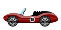 Side view of a classic racing car Royalty Free Stock Photo