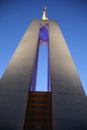 Side view of Cristo-Rei statue in Lisbon, Portugal.