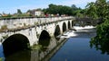 BrantÃÂ´me crowned bridge on the river Dronne