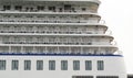 Side view of a cruise ship with cabins balcony