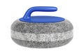 Side view of curling stone Royalty Free Stock Photo