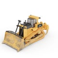 Side view of a 3D-rendered Komatsu D155 AX Dozer Diecast Model Tractor Model.