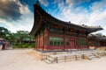 Side view of Deokhongjeon Hall in Deoksugung Palace, Seoul, South Korea