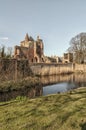 Side view of dutch castle brederode Royalty Free Stock Photo