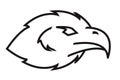 Side View Eagle Head Icon Illustration Design Royalty Free Stock Photo