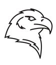 Side View Eagle Head And Neck Icon Illustration Design Royalty Free Stock Photo