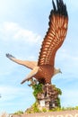Side view of Eagle sculpture