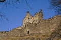 Side view of the Edinburgh Castle, Scotland Royalty Free Stock Photo