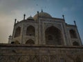 Side view of the Facade of the Taj Mahal