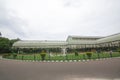 Side view of Famous Glass House at the Lalbagh Botanical Garden, Bangalore, karnataka, India. Royalty Free Stock Photo